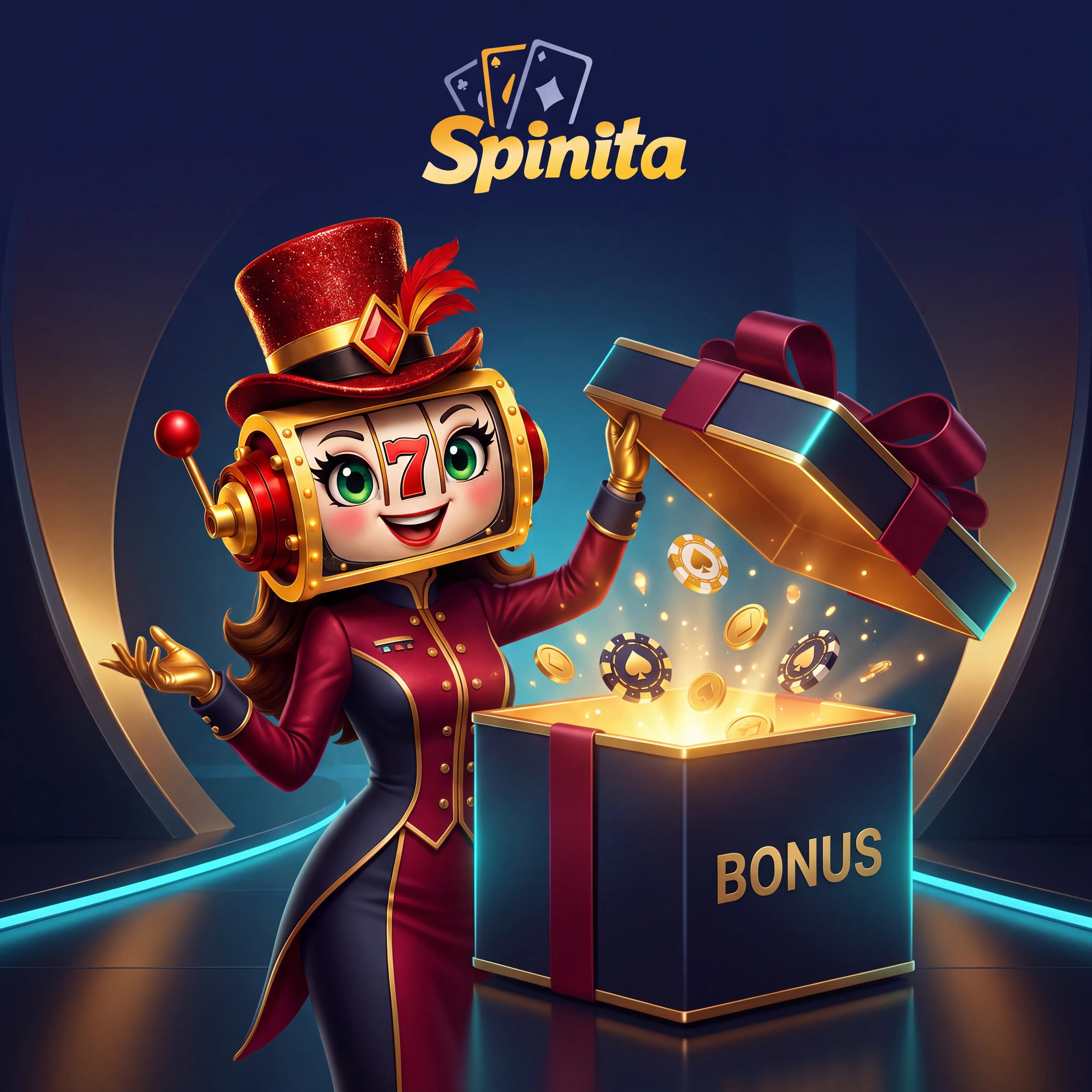 Spinita Bonus-Tresor mit fünf aufeinanderfolgenden Bonusstufen